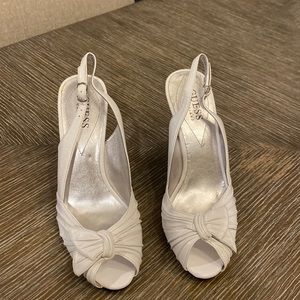 GUESS by Marciano White Peep Toe Heels Size 5 1/2